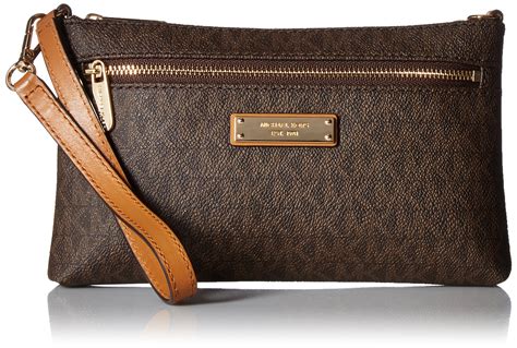 michael kors large jet set wristlet|jet set large logo wristlet.